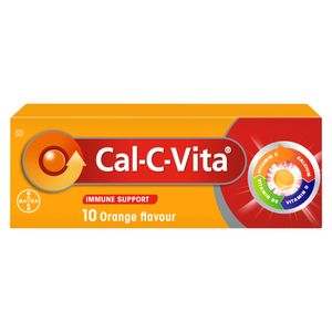 Cal-C-Vita Calcium & Vitamin Tablets 10